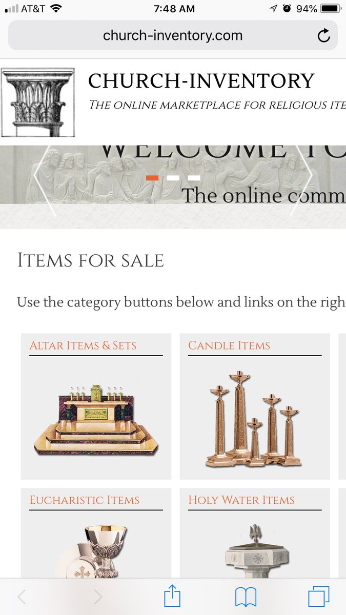 Have you checked out our online inventory lately? Do some online shopping!                                        church-inventory.com