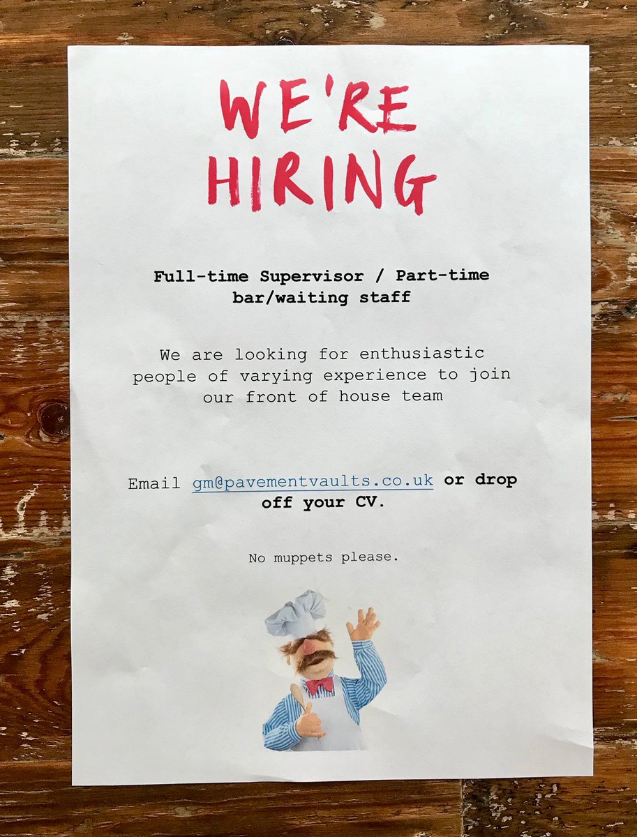 PavementVaults's tweet photo. An exciting opportunity to join our growing team. 

Pavement Vaults now operates a smoke house  craft beer restaurant, a fully functioning brew house and a 10 line keg bar. 

Good pay, share of staff tips and a free pint after every shift!

#yorkjobs #craftbeer #smokehouse https://t.co/WsRSRmXS6h