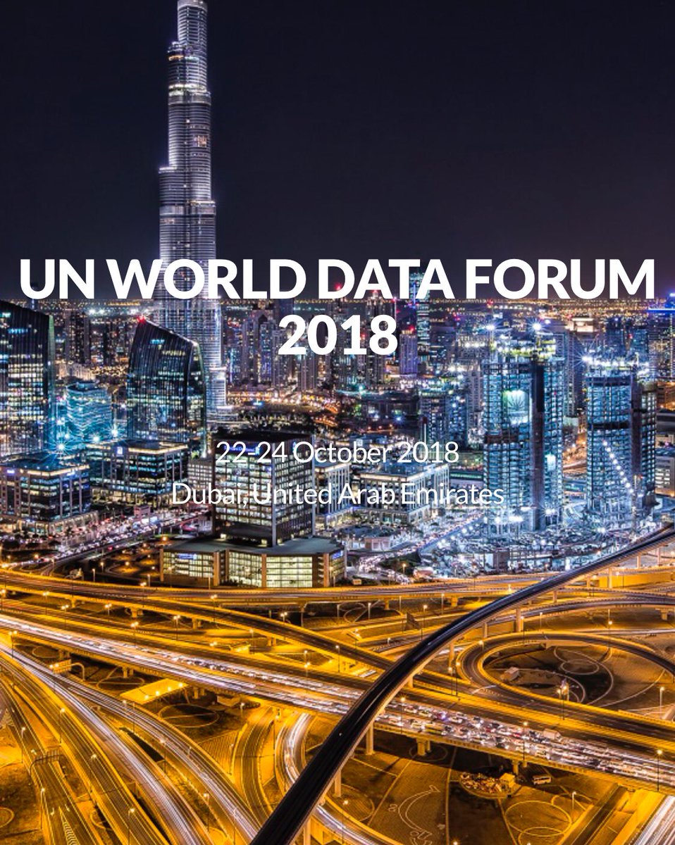 We'll be at the 2nd #UNDataForum in #Dubai in October. Who's joining us? Registration deadline: July 31! undataforum.org/WorldDataForum…