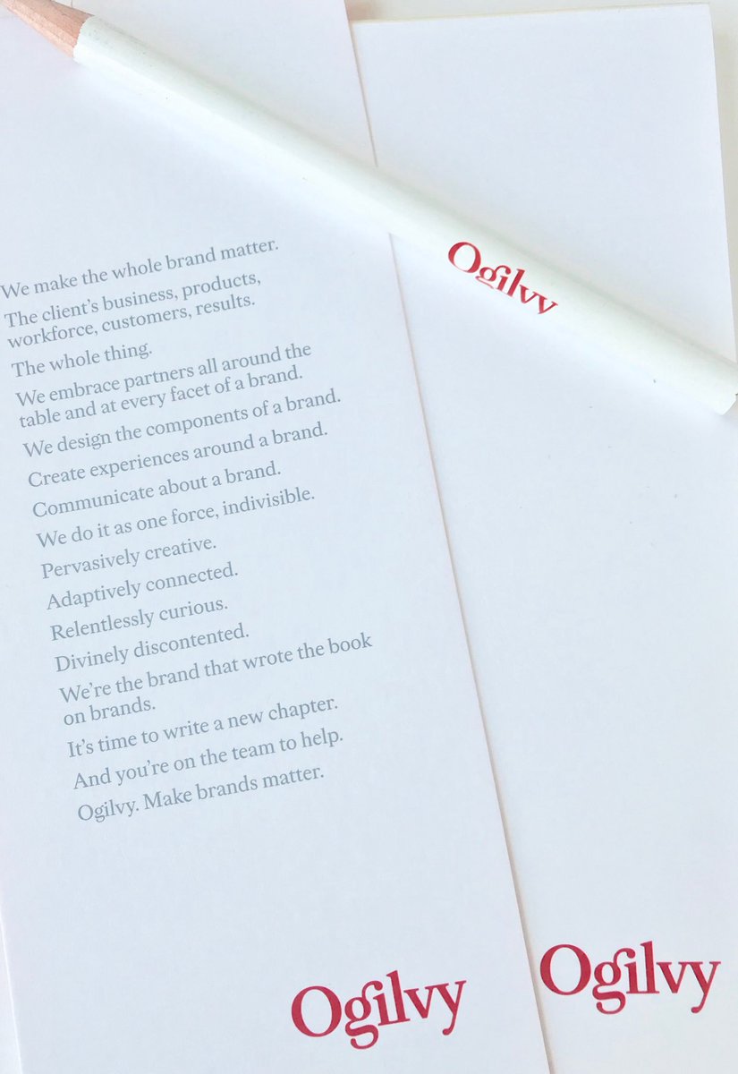 Adman_Tucker's tweet image. “It’s time to write a new chapter” @Ogilvy #nextchapter #MakeBrandsMatter