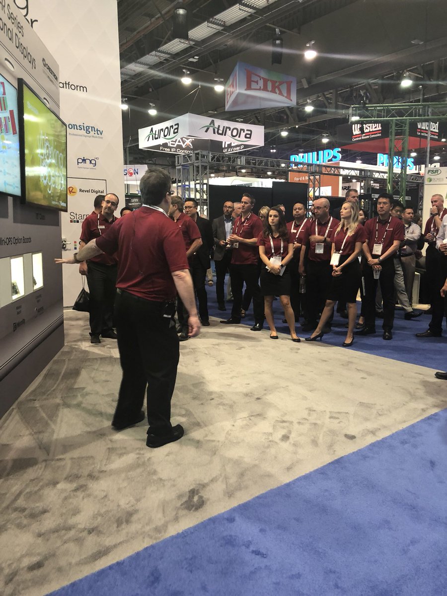 mehryni's tweet photo. Excited to get things started at #InfoComm2018 #WorkWithSharp come see us at Booth C2334! https://t.co/M5wFyzMwNC