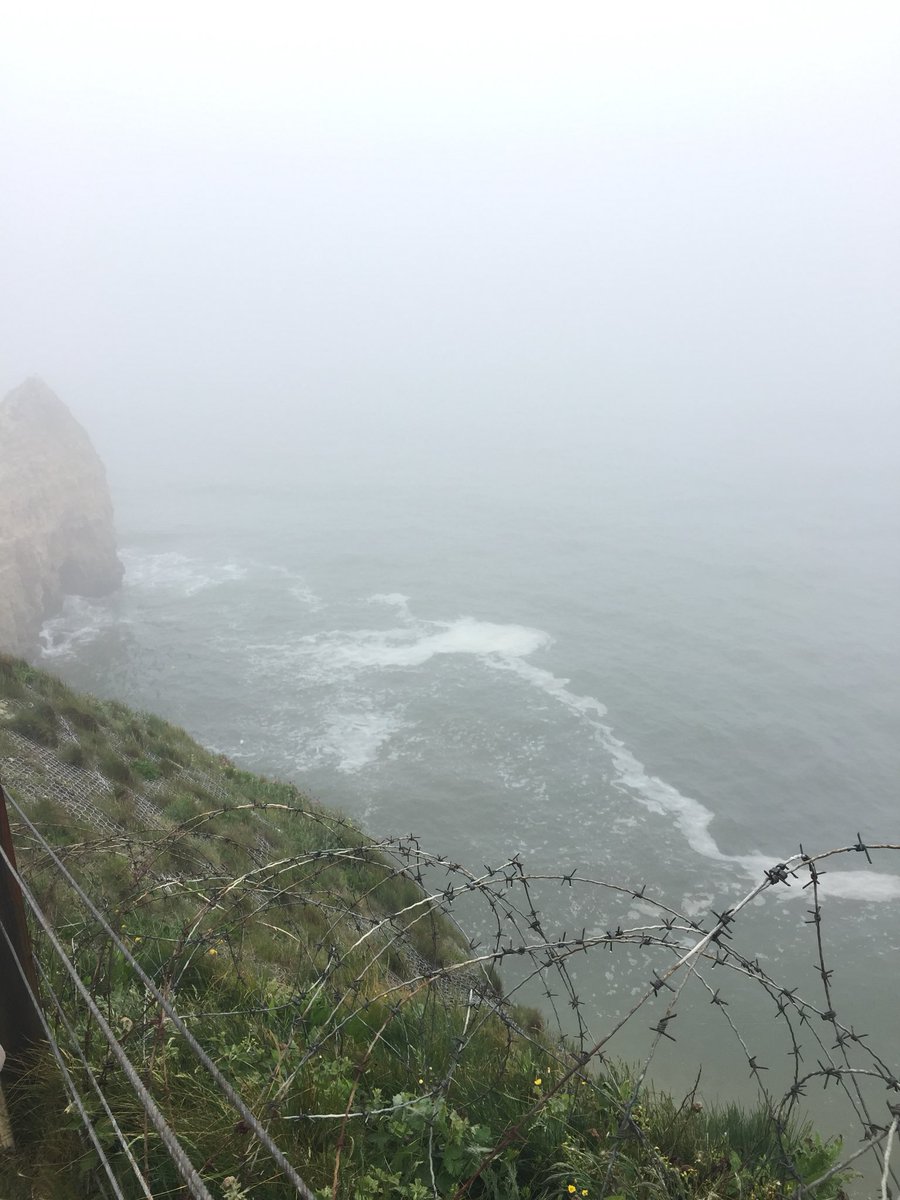 C____Miller's tweet photo. “The allied forces landing on this shore which they call Omaha beach liberate Europe - June 6th 1944

Here are some pictures I took two years ago exactly of Omaha beach, Normandy American Cemetery &amp; Memorial, and Point du Hoc. #DDay https://t.co/ZUAubLds6d