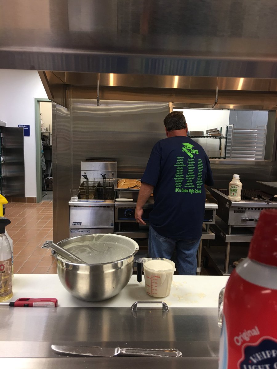 Senior breakfast prep :)  <a href="/IDEACenterHS/">IDEA Center HS</a>