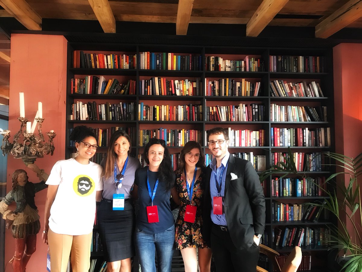 BSIG2017's tweet photo. Always happy 😍  to meet each other in different Internet governance spaces. This time in #EuroDIG2018 in #Tbilisi. Their remarkable involvement in IG processes makes the whole region to be noticed, and opens the doors for their peers.
#BSIG2017 fellows&amp;friends! https://t.co/A39gOYXXkm