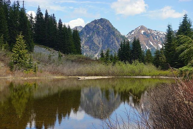 tamiasars's tweet photo. A little early season PCT recon south of Snoqualmie Pass. #pctig, #pct2018, #hikethepct, #pacificcresttrail, #thruhike, #sectionhike, #sectionhiking, #hiking, #snoqualmiepass, #springtime, #reflection, #beaverlake, #washingtonstate, #outdoors https://t.co/VrOQJGkKAY https://t.co/KNSQHgyia9