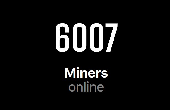pool2miners's tweet photo. 6000 Miners Online
Thanks for supporting us and using 2Miners pools 👍 https://t.co/K60w0Zy668
