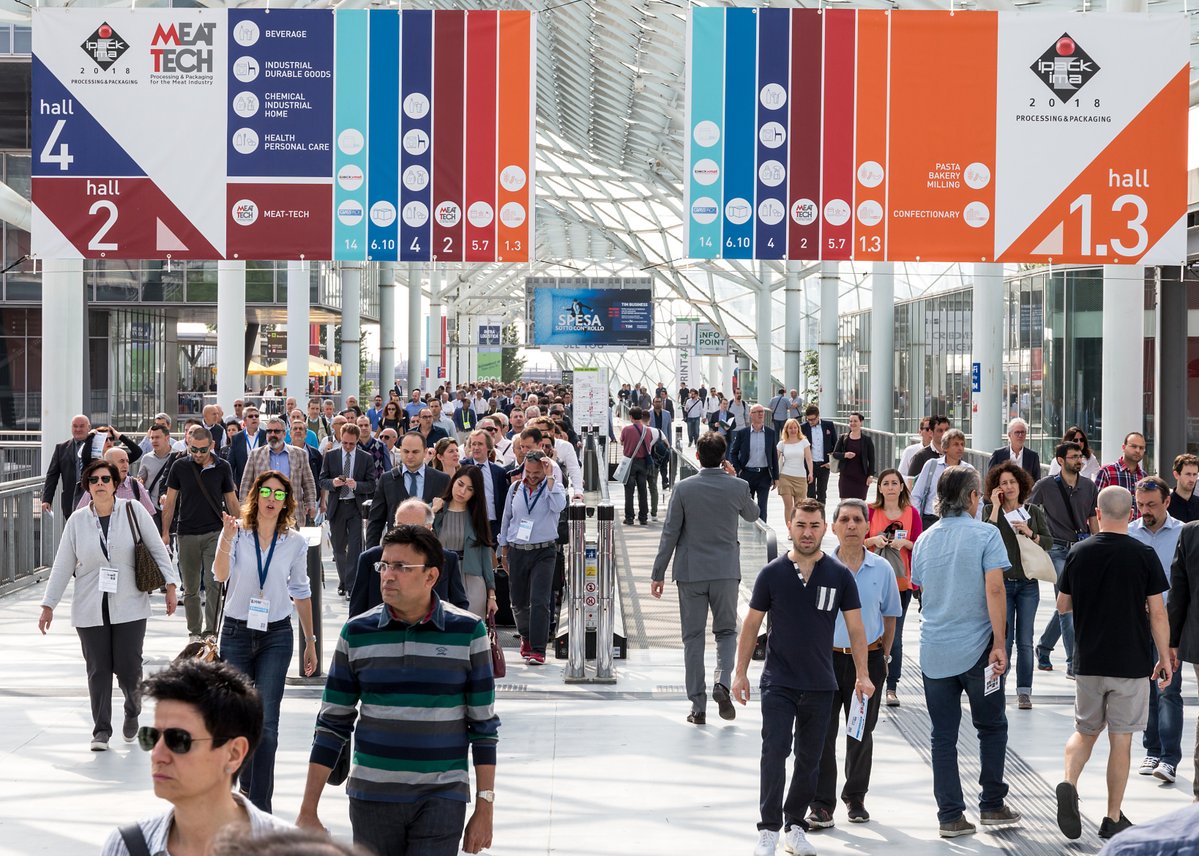 meattech2021's tweet photo. Boom in attendance with a total of over 68,000 visitors arrived @FieraMilanoSpa during the 4 days of #ipackima2018 and #meattech2018; more than doubled the international presence #packaging #processing #theinnovationalliance https://t.co/dzrLuHrHJq https://t.co/5C4ZIdUZC7