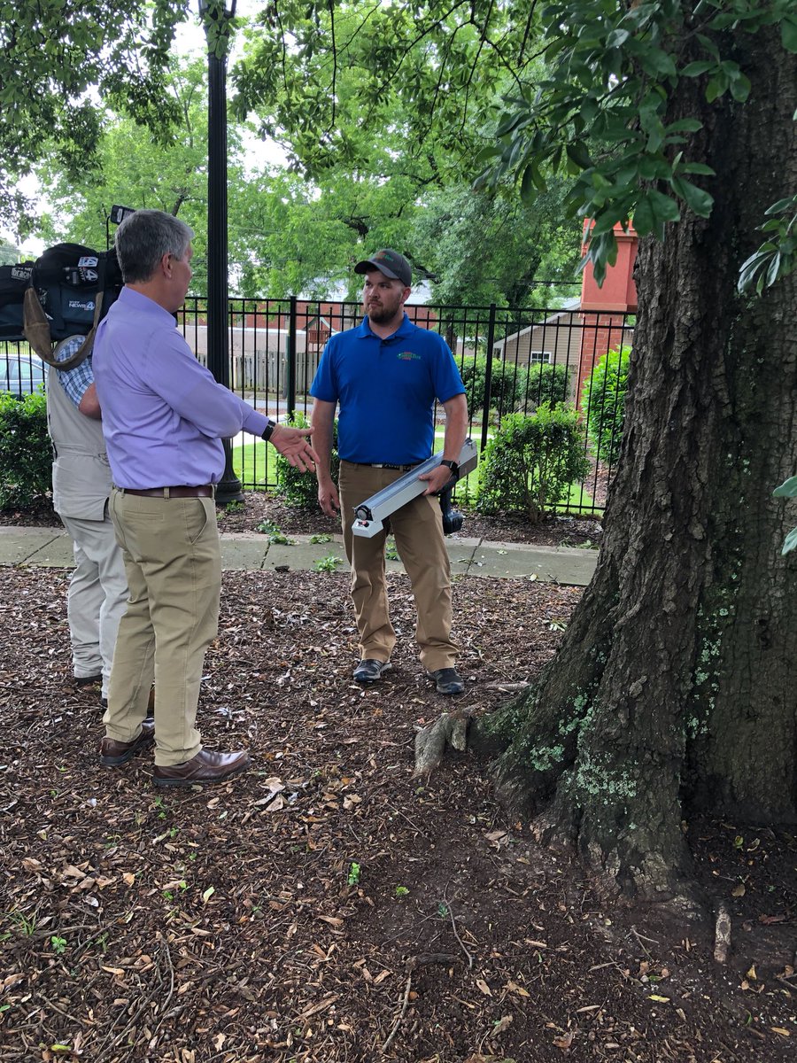 Is that Shrub And Tree Care Manager Brian Gray talking to the news? Thanks <a href="/wyffnews4/">WYFF News 4</a> for allowing us to talk about tree inspections last week! #trees #treeexpert #Arborist #wyffnews #greenvillesc #inspections #treecare #protectyourtrees