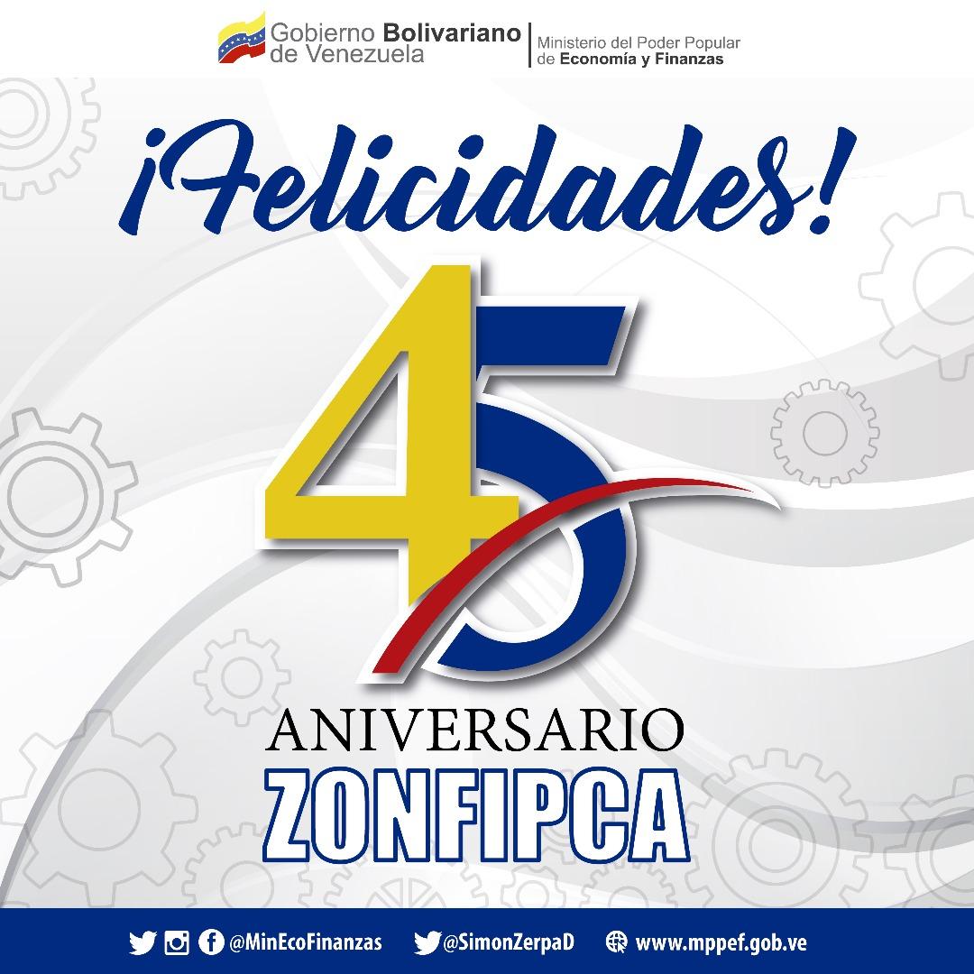 minecofinanzas's tweet photo. #6Jun | Felicitamos a @zonfipca por su 45 aniversario, realizando una reconocida labor en beneficio de la nación. https://t.co/YtMuCnvv3f