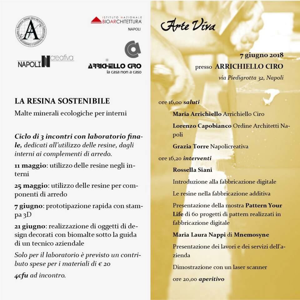 Mnemosyne3D's tweet photo. Per Napoli Creativa, Arte Viva e insieme a Rossella Siani parleremo di Fabbricazione Digitale e delle applicazioni della stampa 3d in architettura! 

#3d #architecture #arte https://t.co/KPmUnuY59O