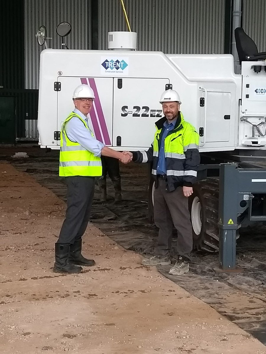 BorstRick's tweet image. Congratulations to Trent Construction Services on their purchase of the Somero S-22EZ LaserScreed and it’s first outing today which was very successful and well received by the team.