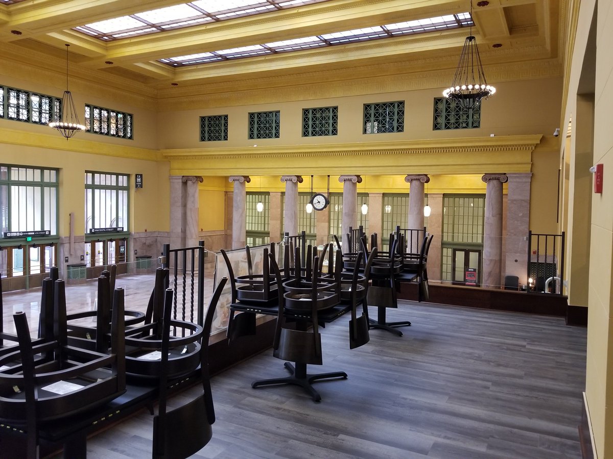 UnionDepot's tweet photo. Hungry? Well we've got news for you... Union Depot Bar &amp; Grill is almost open for business! Check out a few photos of the progress being made. https://t.co/jxbyMBieMV