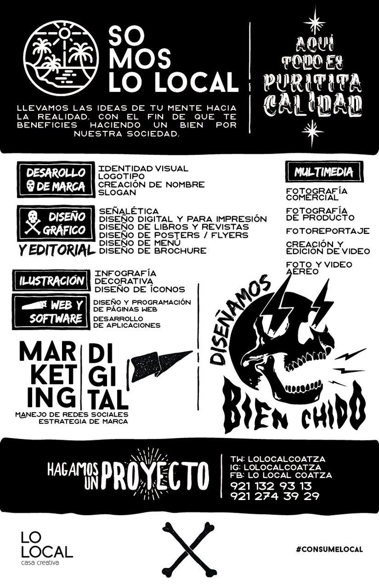 lolocalmx's tweet photo. Aunque 🚫no vendemos comida (sólo le entramos duro al bajón)... 🐷🐽También tenemos nuestro Menú de Servicios🌴🌊 No es comestible, pero sí digerible.
Chécale bien (pa’ lo que se les ofrezca) 🤭🖤
Esto es lo que le venimos manejando 
#PorUnConsumoConsciente #LoLocal #ConsumeLocal https://t.co/3gJuLmEhoA