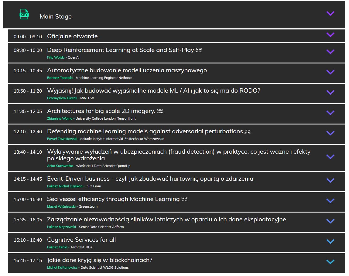 DominikBatorski's tweet photo. #DataScience Summit this coming Friday in Warsaw. Main stage topics with @fjwolski @smarterpoland @Pan_dziekan @lukaszgrala and others. More on https://t.co/YxHM95Xl2N #DSSconf #DSS18 https://t.co/fdbFVJQJpa