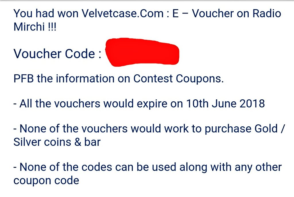 BeingSanket1992's tweet photo. Hey ๐ #MeethiMirchi @mirchidilpreet Received my #VelvetCase voucher as well as the earrings from your side. Big thanks to you once again๐ Do follow this Kudi so that even you can win BIG Kyuki Mirchi sunnewaley always KHUSH๐ #RadioMirchi ๐ @RadioMirchi ๐ https://t.co/g1aFpQZJPL