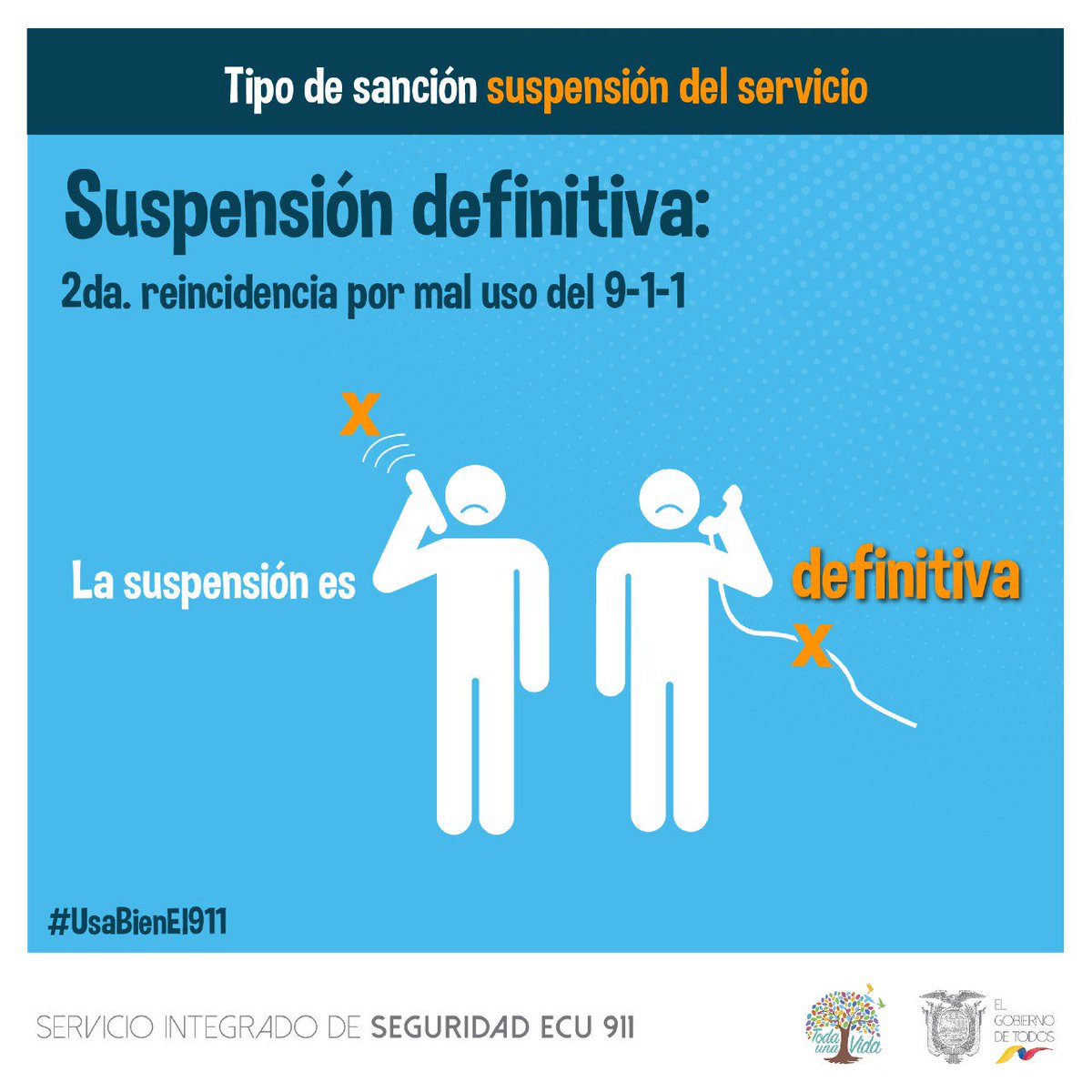 ISTSB_Oficial's tweet photo. Las buenas acciones traen recompensas; las malas, sanciones. #UsaBienEl911 #ITSSB : Tener acceso a este servicio nos permite ayudar a terceros. ¡Generar conciencia de uso de recursos es importante.! https://t.co/XB1ABdFSCW