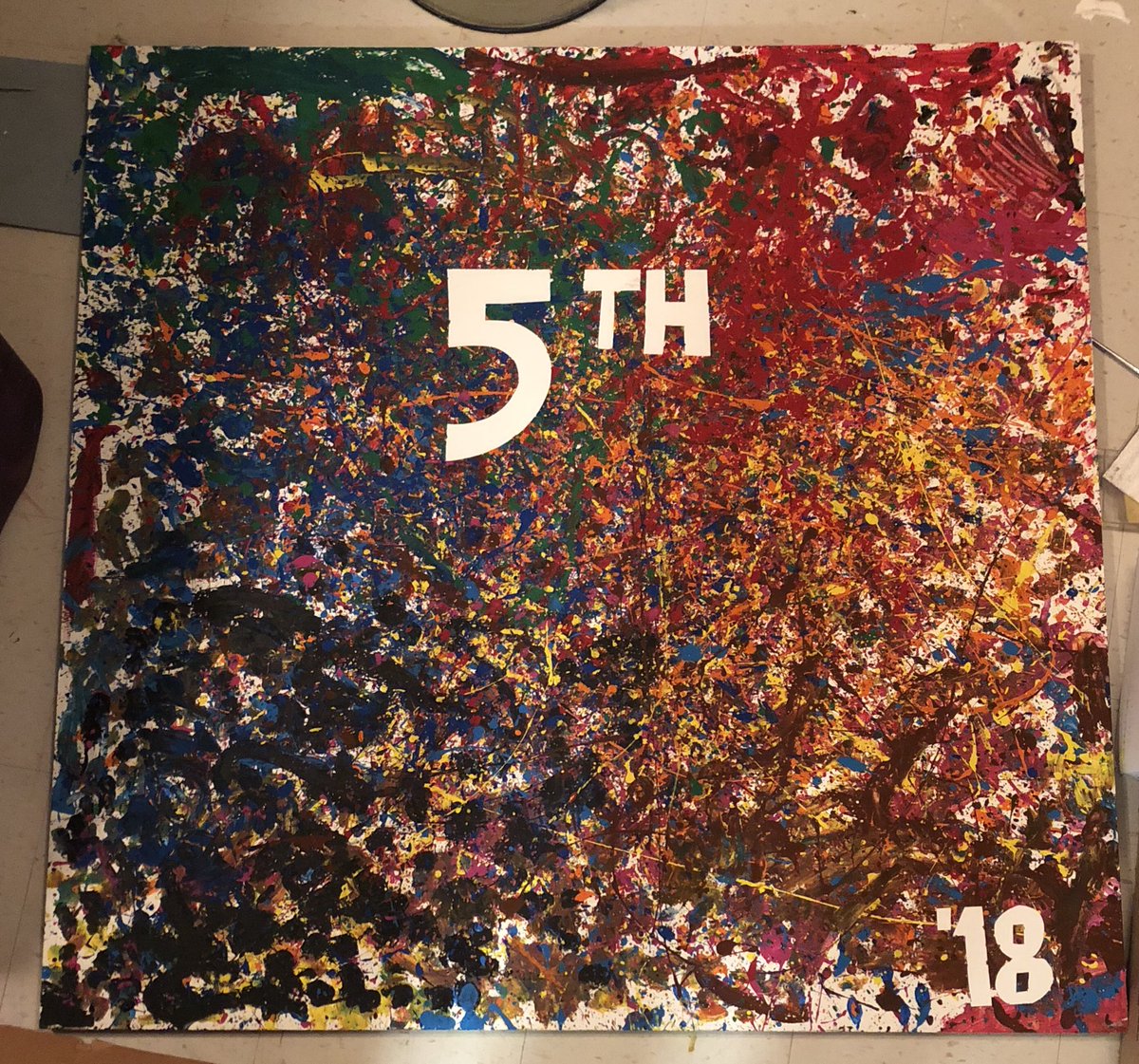 art_MrDavidson's tweet photo. #JacksonPollock project! Very proud of how well the students did on this project!
#BotsfordElementary #GrandviewElementary
#CSD_Allmeansall https://t.co/V1gO3Nm6yo