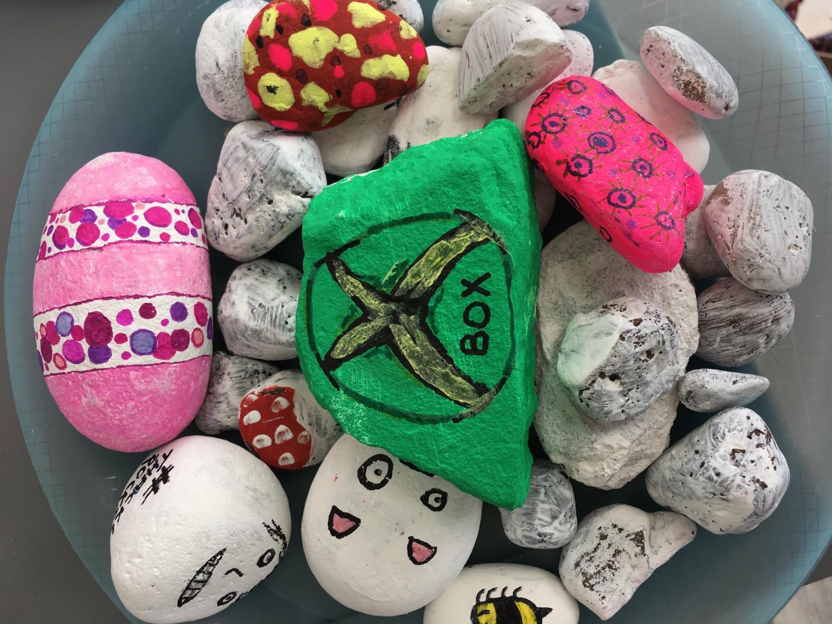Bradford_TandA's tweet photo. New painted stones craze really rocks - and can rival Fortnite, says mum https://t.co/9lSapQMAV6 https://t.co/T6r5JbhTVg