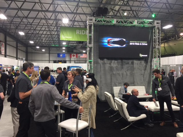 ElementFleet's tweet photo. Look at this bumper to bumper excitement at our booth! #ElementRideAndDrive #FleetReinvented https://t.co/5qgLmdctS1