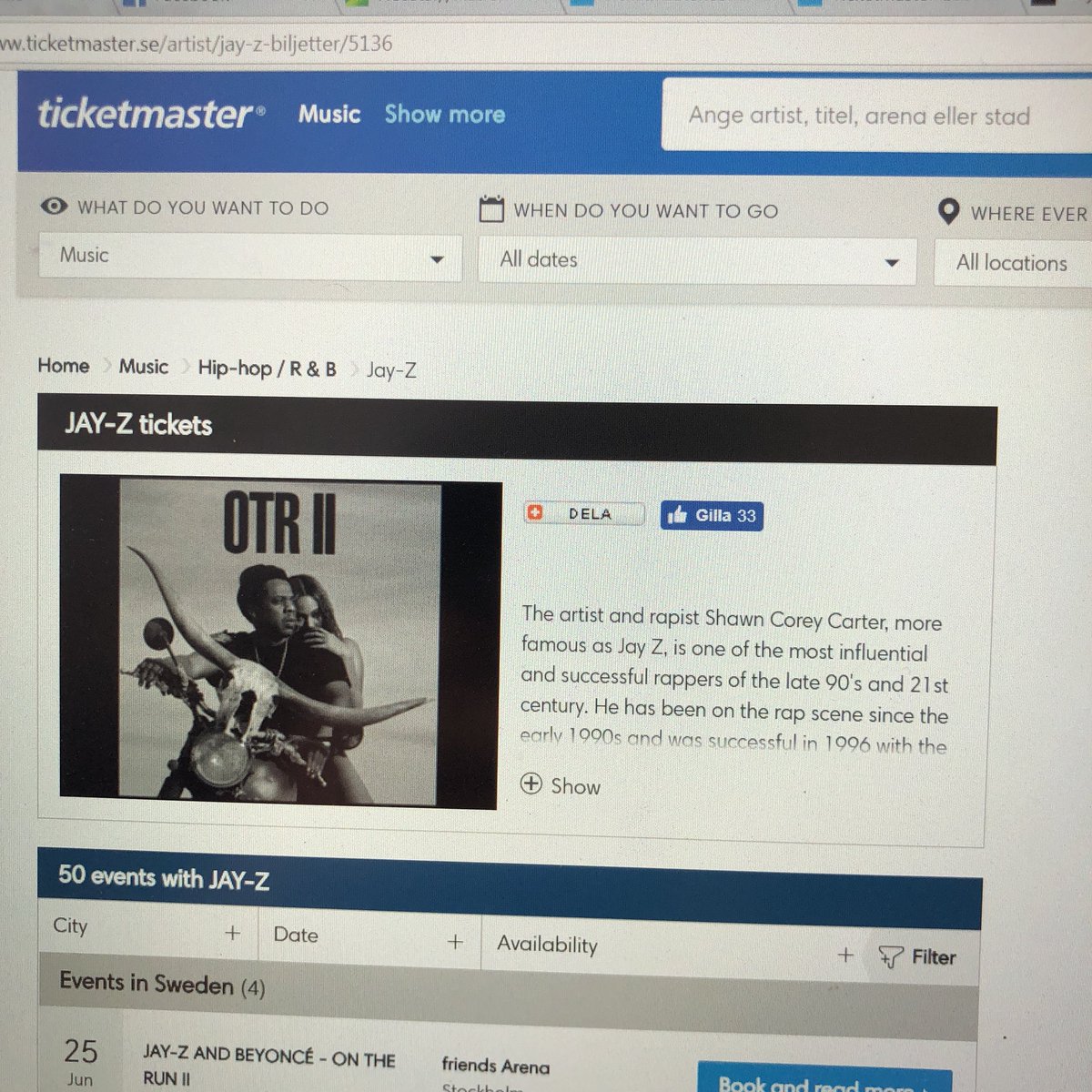 Google Translating Swedish to English is rough on Jay Z