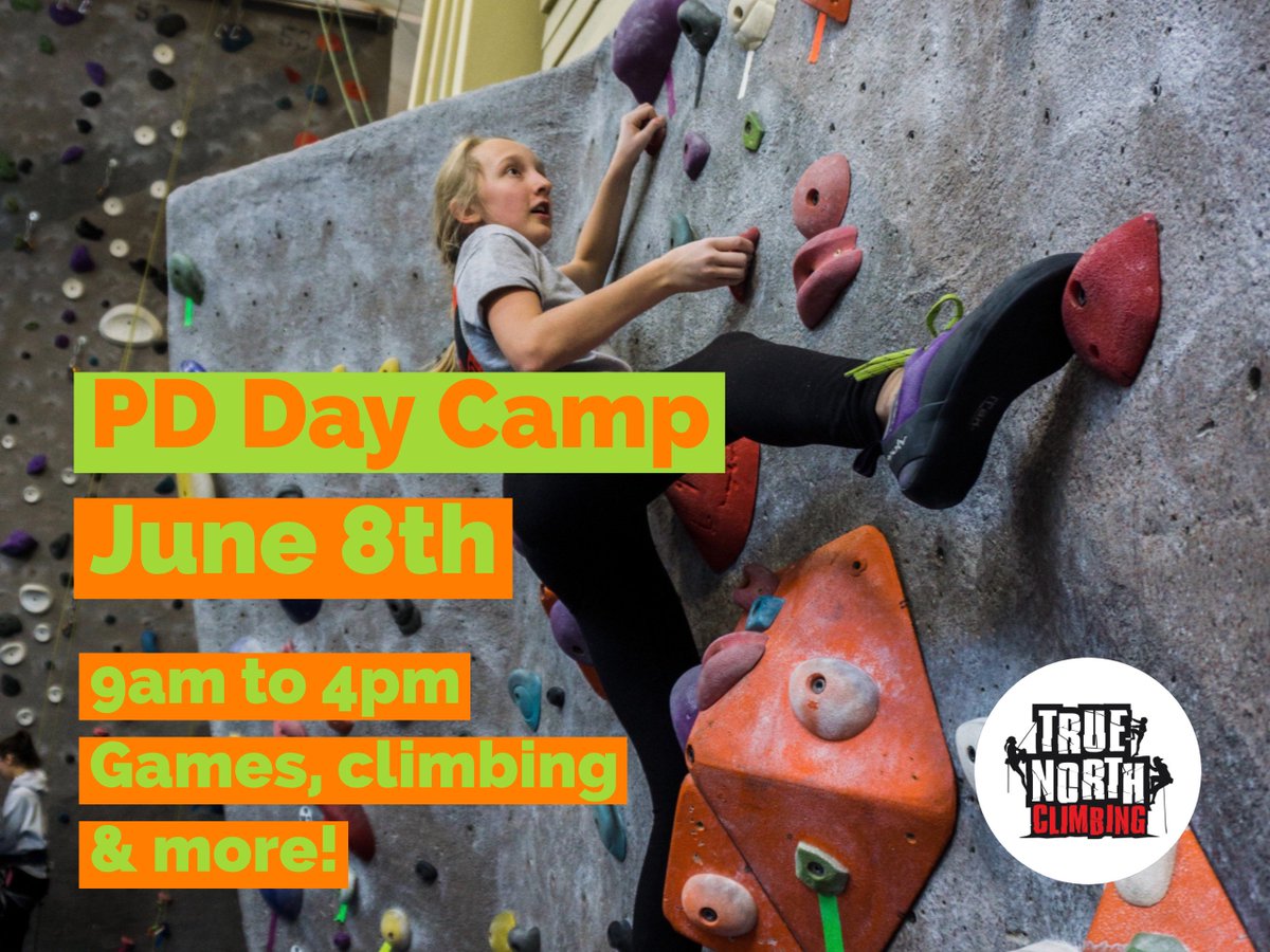 truenorthclimb's tweet image. We still have room in our PD Day Camp this Friday. Give us a call and your kids off the couch and on the wall. #daycamp #climbing #torontocamp