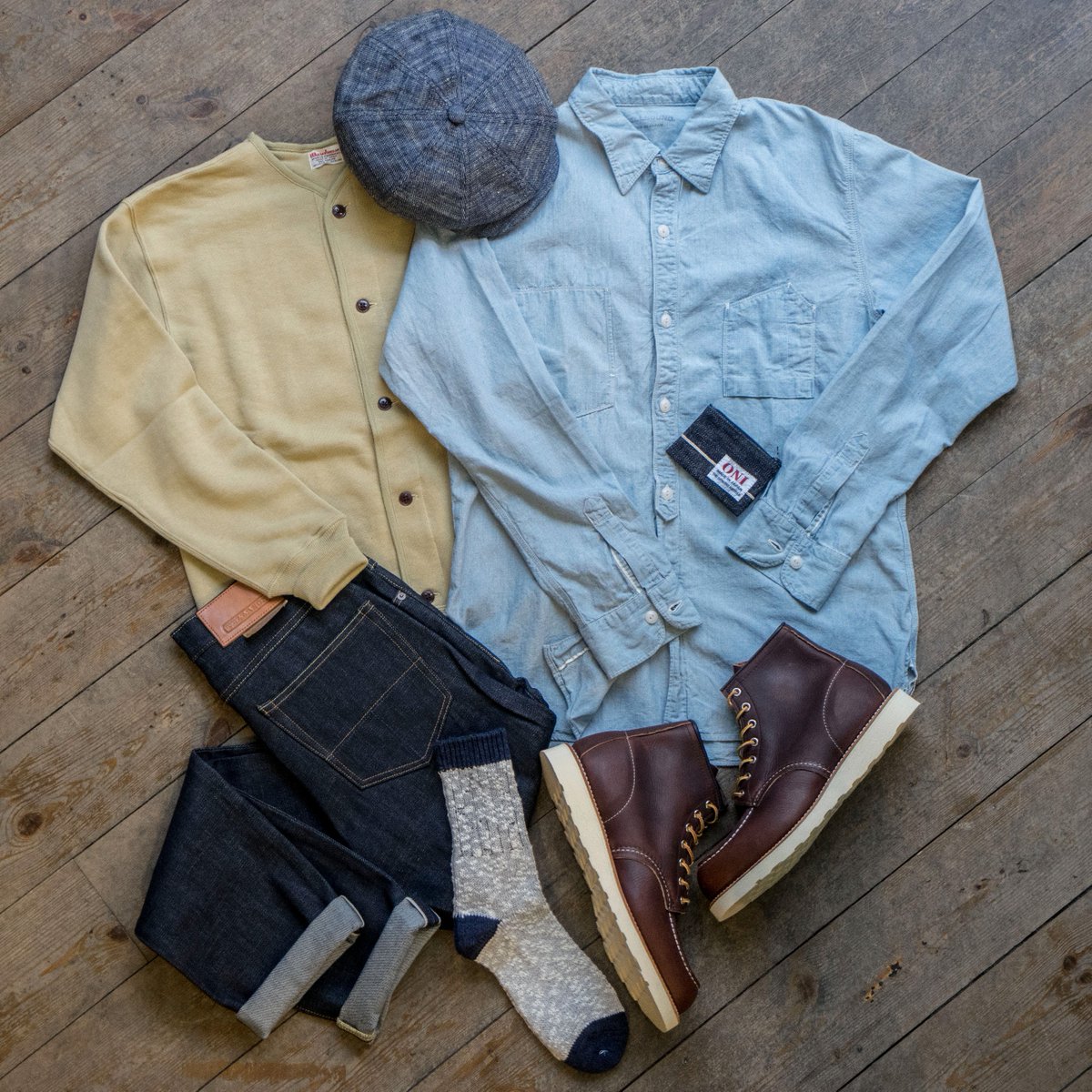 red wing moc toe outfit