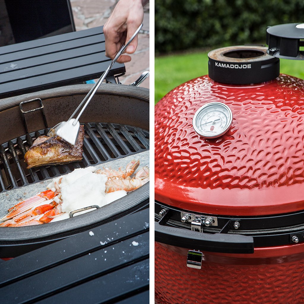 todobrasaCom's tweet photo. El #kamado puede utilizarse como #parrilla, como #horno, como #ahumador y como olla ferroviaria. Puede usarse con calor directo o indirecto, a alta o baja temperatura (#slowcooking) y con o sin humo. 
https://t.co/7ISI9YoELp 
#Todobrasa🔥 #BarbacoaPerfecta #KamadoJoe https://t.co/4kcnoErItC