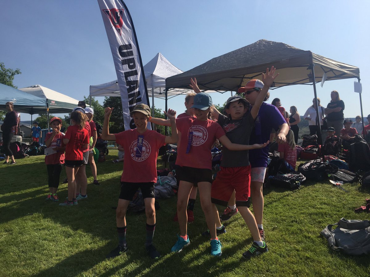 Elementary Track Meet about to start! So fun! Awesome energy!! #sd67