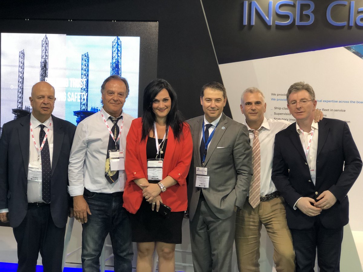 PChinakis's tweet photo. Another busy day settles down at #Posidonia2018. 
Tomorrow more excited moments follow. Come and join us at stand #2.309 to discuss about the versatile #shipclassification and other #survey and #certifications solutions we provide! See you there ! #INSBClass https://t.co/LCli85uHkr