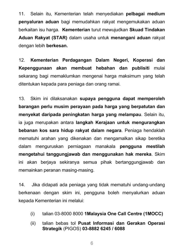 Dr Mahathir Mohamad A Twitter Siaran Segera Pengumuman Penentuan Harga Maksimum Barangan Harga Terkawal Skim Kawalan Harga Musim Perayaan Sambungan Https T Co N3ybwqmfej