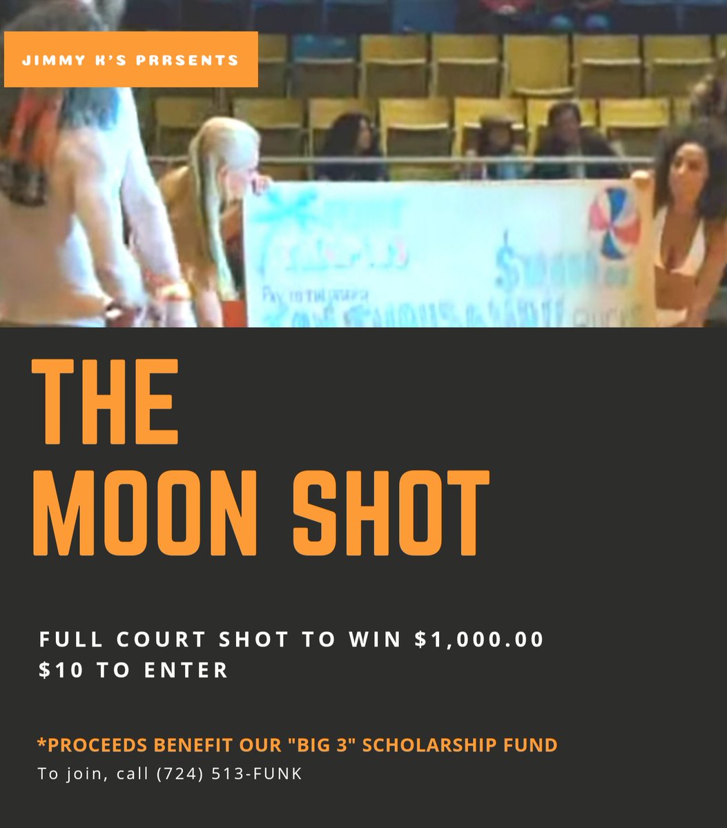 ABAHoops's tweet photo. GET READY FANS!!!
This SUNDAY it's YOUR CHANCE TO WIN $1,000.00!!! The RETURN of Jackie Moon's infamous "MOON SHOT!" Hosted by @SanJoseTropics owner, Mr. José Blanco & sponsored by @JimmyKsBarGrill!! Halftime of the Pipers vs Jazz Game! #LetsGetTropical🌴 #PartyTimeAllTheTime🍊 https://t.co/1UdwVNKkE2