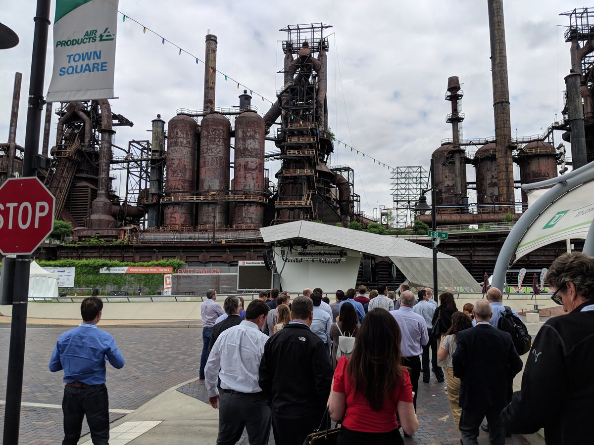Excellent welcome to Lehigh Valley by Don Cunningham, CEO of @LVEDC Thanks for putting together and sponsoring this tour for the #NAIOPICON attendees! #cre #industrial #ourmembersrock #oursponsorsrock #steelstacks
