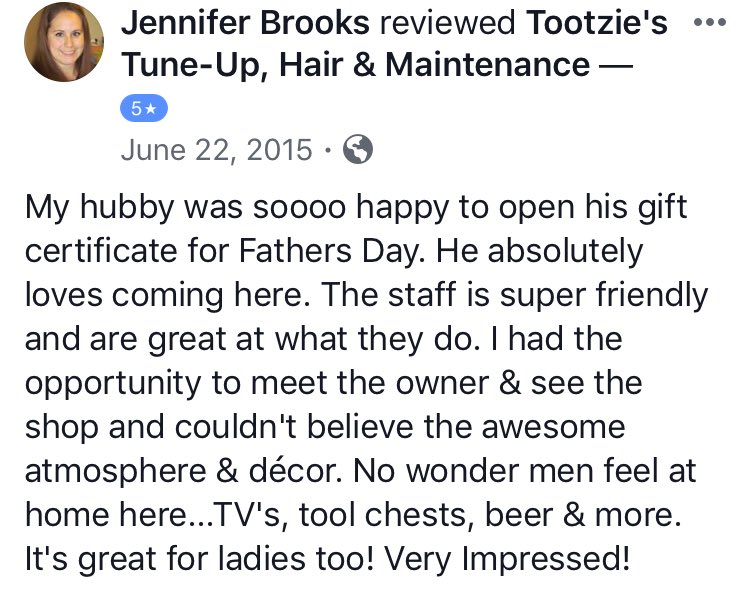 TootziesTuneUp's tweet photo. Ties are overrated. Get with the times with the ultimate #FathersDay Gift. #TootziesTime #MeTime #ShiftingGearsOnGrooming
#Haircut #HotTowelShave #TootziesTuneUp #FootDetail #Pedicure #LiquorLicence #Bar #Barberspa #BarberStylists #BarberShop #HandDetail #Manicure #Waxing https://t.co/UGy0toQ10d