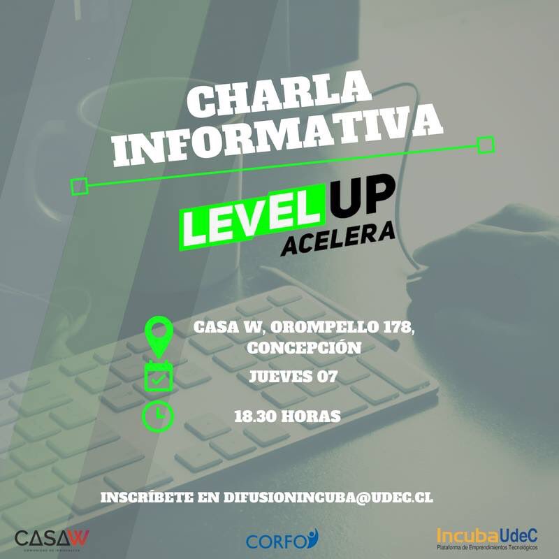 INCUBAUDEC's tweet photo. Te interesan 60 millones para tu emprendimiento? 😱 Entonces nuestro concurso #LevelUpAcelera, es para ti! Asiste mañana jueves a la charla que estaremos presentando junto a los amigos de @CasaWChile Comienza a superar tus propios límites!
Inscríbete en difusionincuba@udec.cl. https://t.co/0fn6WwETgd