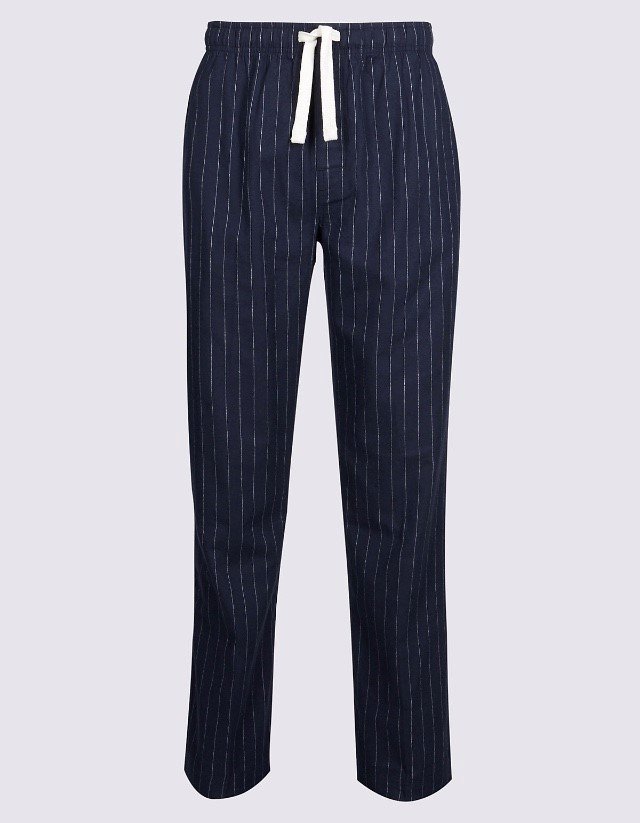 marksandspencer's tweet photo. 8/9 Chilled-out dads will love these super-soft cotton PJ bottoms, £19.50 – they’re smart enough to wear for taking the bins out, too. https://t.co/OLfucadZco https://t.co/xCQknnNBYL