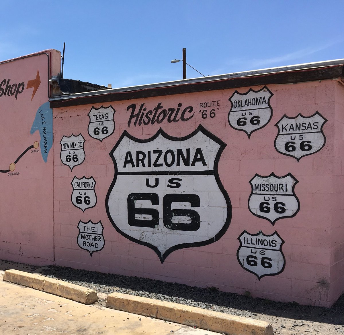 I’ve been through the desert on a horse with no name, it felt good to be out of the rain. In the desert you can’t remember your name cause there ain’t no one for to give you no pain. <a href="/americaband/">America</a> #Route66 #roadtrip