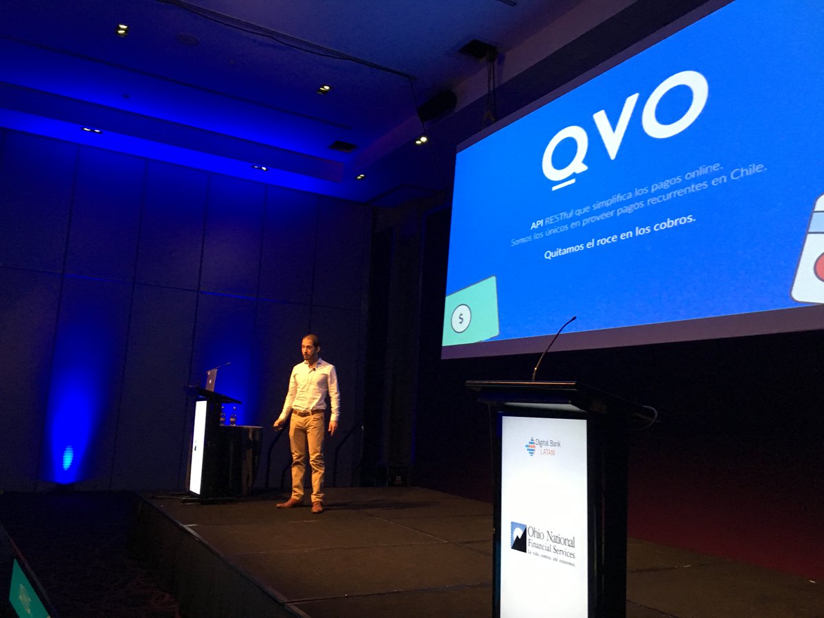 DigitalBankLA's tweet image. Ahora se presenta en el #digitalinsuranceSantiago 🇨🇱la #startup #QVO una solución diseñada para evitar los roces de los cobros online. Es un producto enfocado en las aseguradoras para cobrar las pólizas!