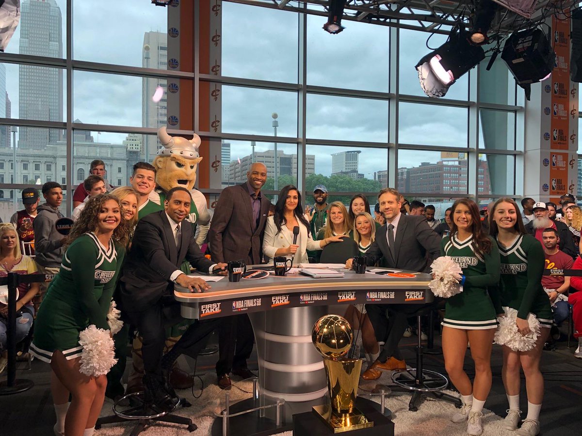 CSU_Athletics's tweet image. Thanks for having us @FirstTake, @stephenasmith @maxkellerman @MollyQerim. Always fun with you guys. #CavInSix #WhateverItTakes #GoVikes @mrvincecarter15 @egoldie80