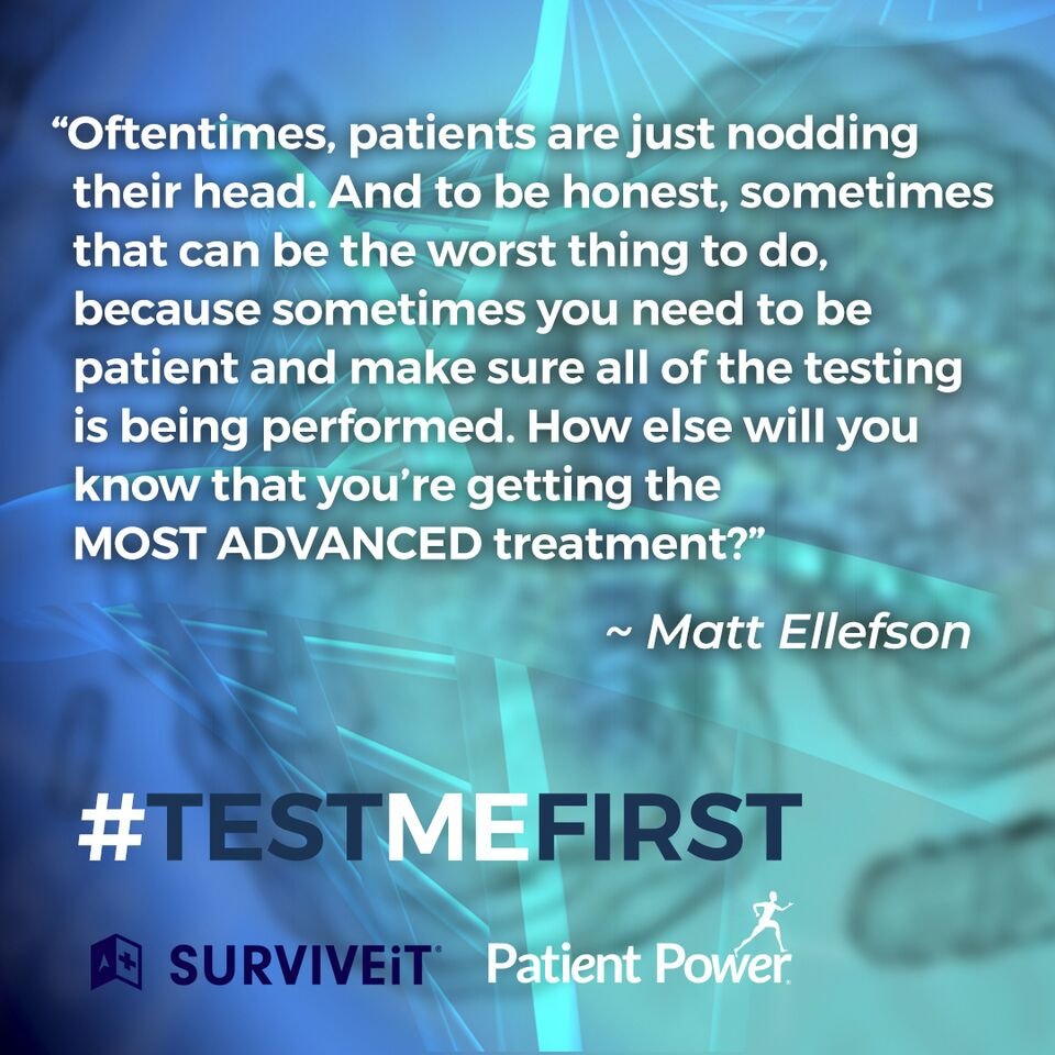 PatientPower's tweet photo. This week in our #TestMeFirst campaign with @teamsurviveit , we are focusing on the importance of #communication and getting a second opinion. Hear more from @matt_surviveIT here:https://t.co/LUQQ7fupXd
For even more resources, visit our program page
https://t.co/zQUesUO0kW https://t.co/3TyeH3fSKX