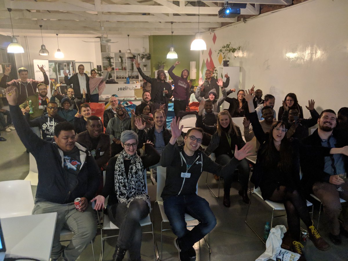 GDGJohannesburg's tweet photo. Yay! #GDGjhb attendees are having a blast at tonight's meetup 🤩 
Learning all about Design tips for Android now 📱 https://t.co/vWjjFtv0dJ
