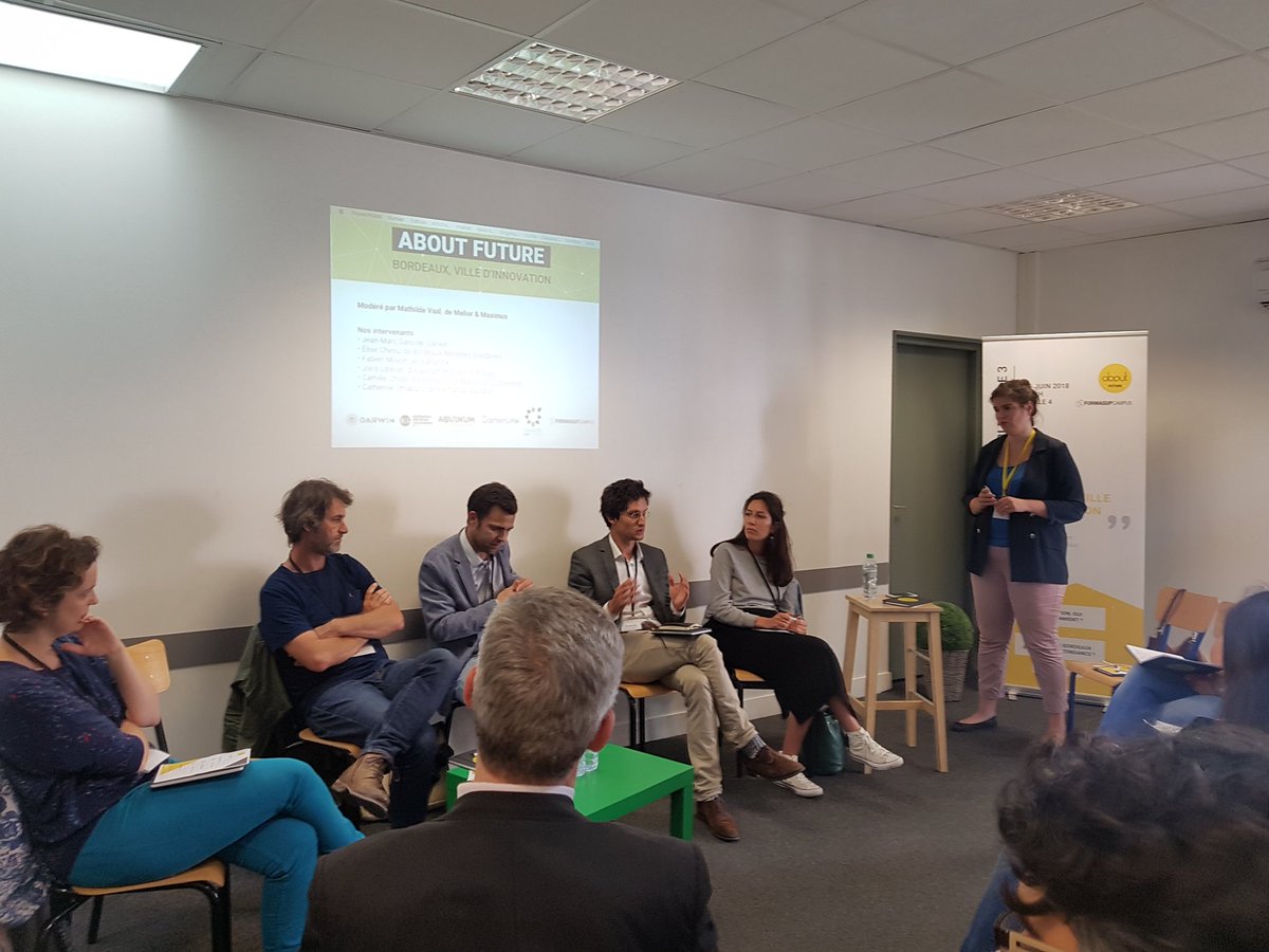 BarterLink_fr's tweet photo. Table ronde #ABOUTFuture sur la thématique "Bordeaux, ville d'innovation" ou @BarterLink_fr est représentée par Fabien Moyon. 

Merci @formasup de nous accueillir. 

#Bordeaux #CommunicationDeDemain #Innovation https://t.co/XmTBtP05KP