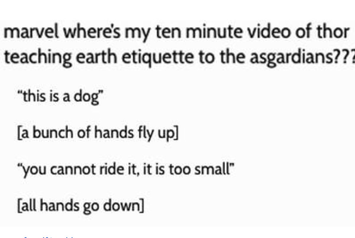 Asgard4Bende's tweet photo. I mean, the roommates were great, and but this sounds hilarious too! Happy Wednesday! #thor #avengers #asgardian #lol #marvel https://t.co/XV9sdhNiFt
