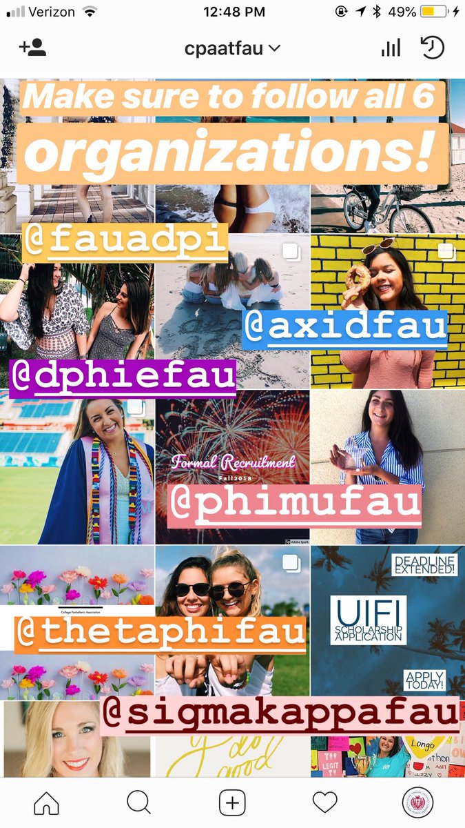 Happy Wednesday! We’re halfway through the week! Make sure to take some time and sign up for recruitment!✨and don’t forget to check out our social media