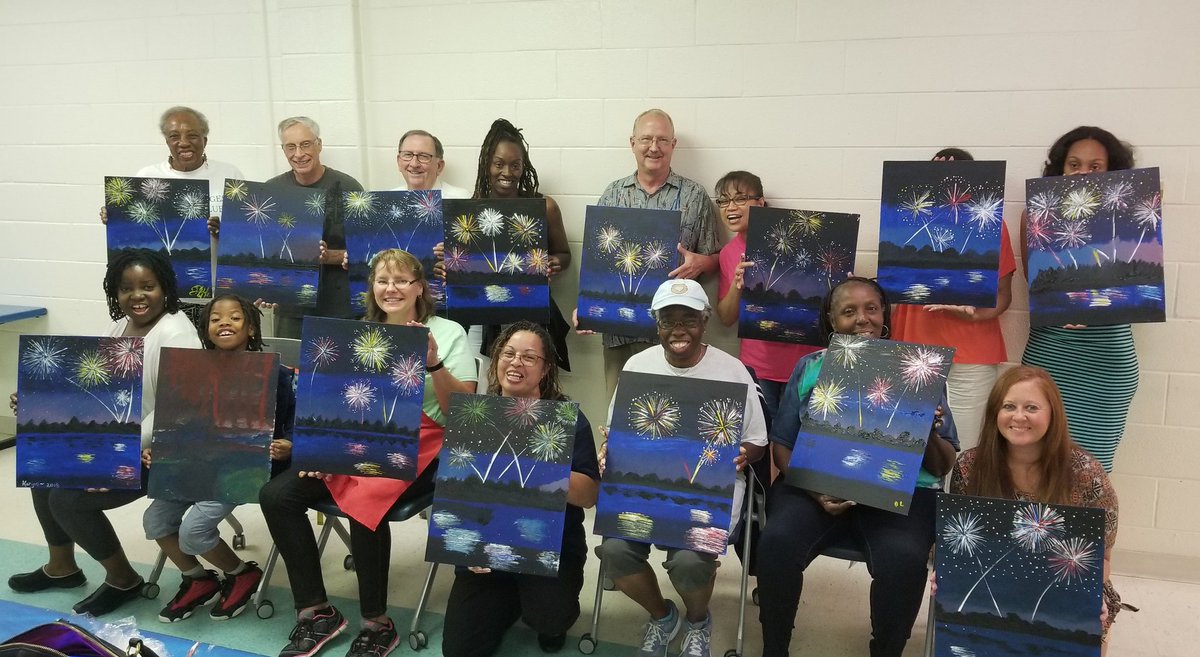 vmarckel's tweet photo. Thank you to everyone who came out to the La Plata  public library for the painting party this afternoon! I had a wonderful time painting with you!! Please check back with your local library to learn about this and other fun activities this summer! Cheers! https://t.co/MNjx8rzQIK