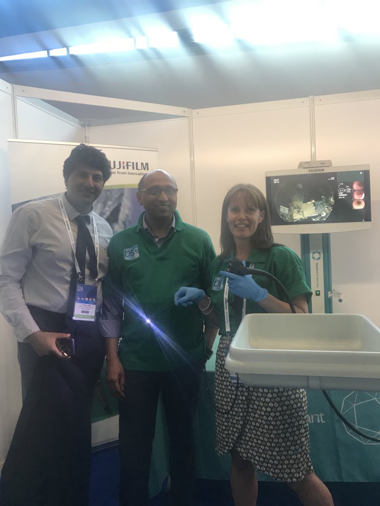 Portsmouth endoscopy training station for nasal endoscopy and ESD. #BSG2018 #proud of our team #qahendoscopy