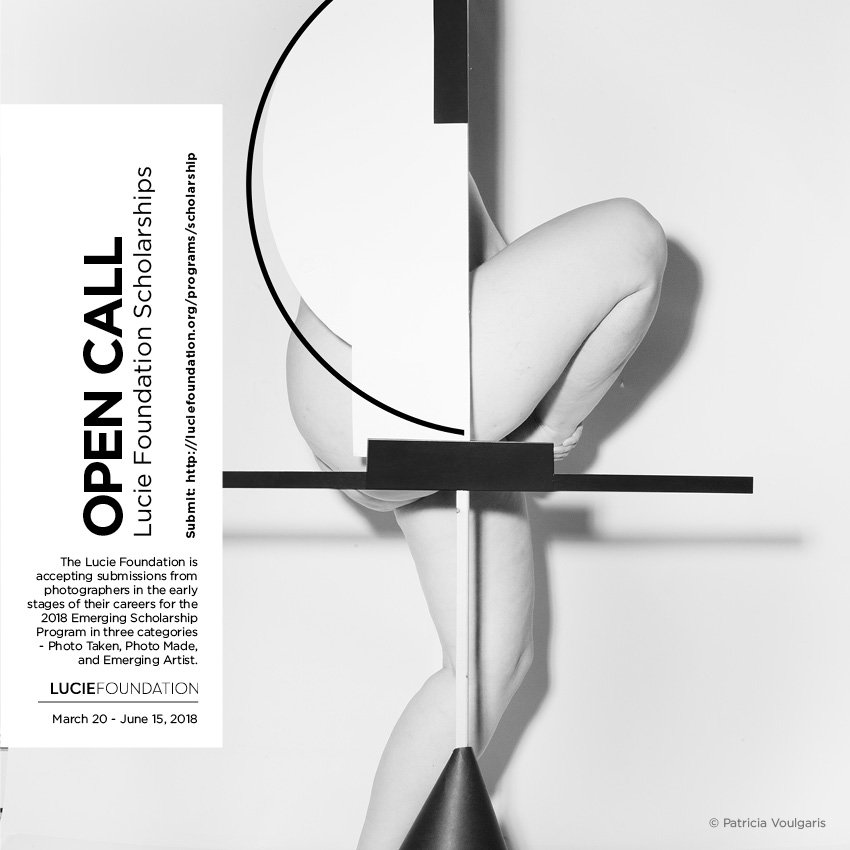 CALLING ALL #EMERGING #PHOTOGRAPHERS! The 2018 @luciefoundation Emerging #Scholarships are due on June 15th! Learn More + Submit: ow.ly/bPTi30k6UA5