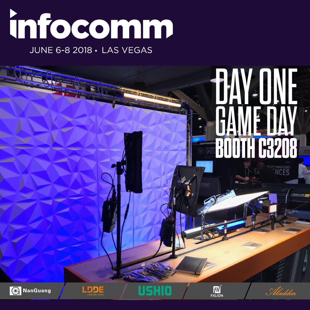 Zylight's tweet photo. @InfoComm Day 1 has begun. VIsit us in booth C3208 and chit chat with our industry lighting professionals. We also have some cool goodies to give away!
#zylight #infocomm18 #infocomm #lighting #led #freegoodies #free https://t.co/GCPOwiRkba