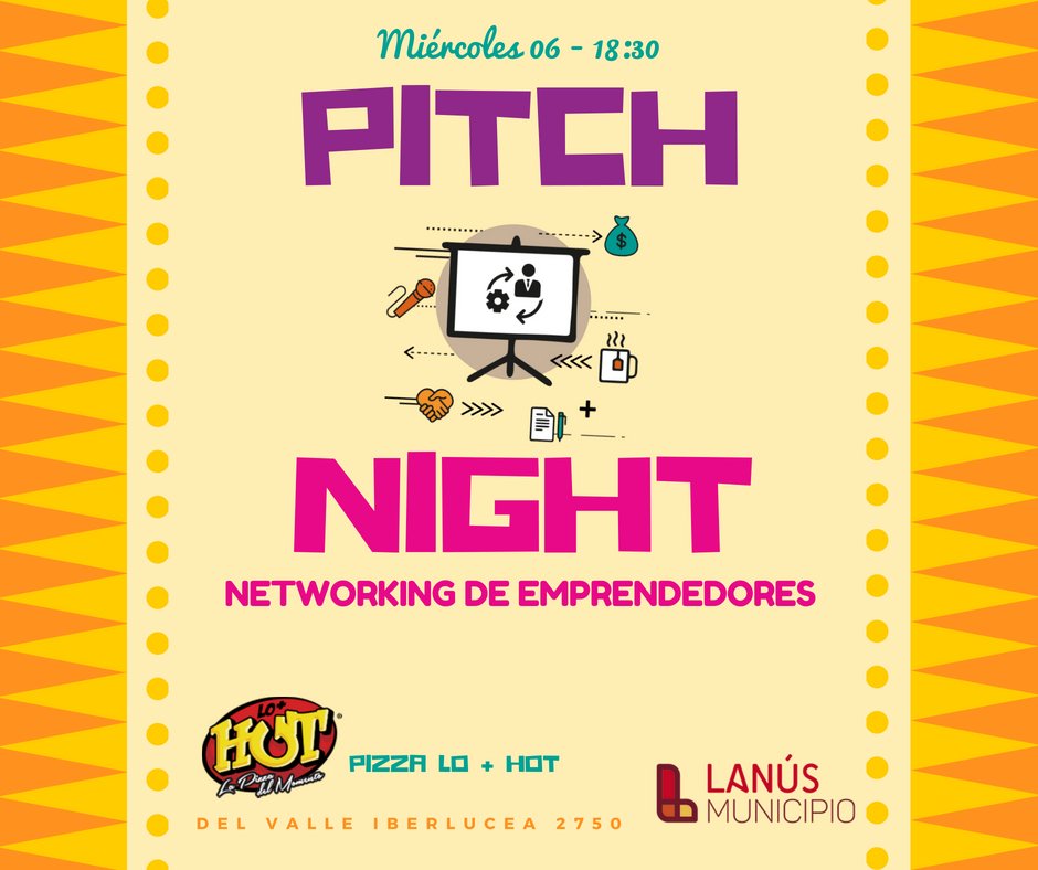 Hoy 18:30hs nos vemos en el #PITCHNIGHT