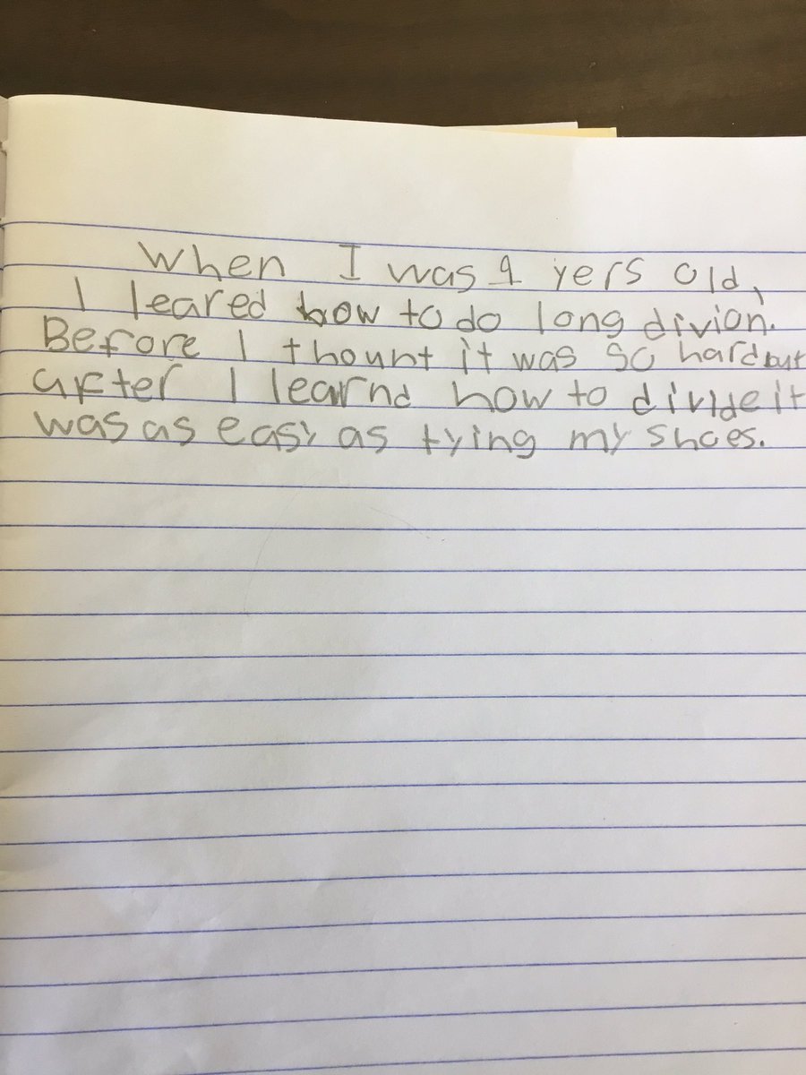 Recently 5th grade Ss have learned Notice and Note signposts to help notice when events in a novel are worth stopping to investigate. Today we took one signpost, the Aha moment, &amp; journaled about Aha moments in our own lives. What big life lessons do you carry with you?