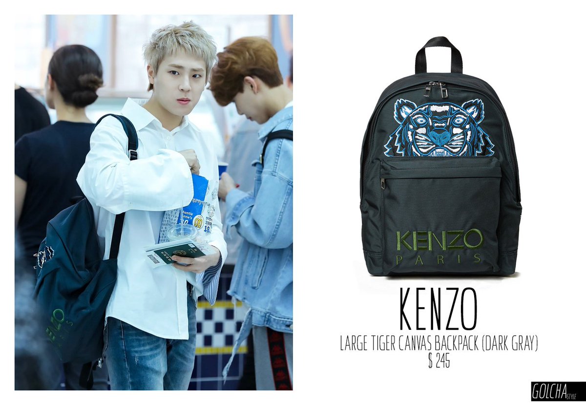 kenzo tiger canvas backpack